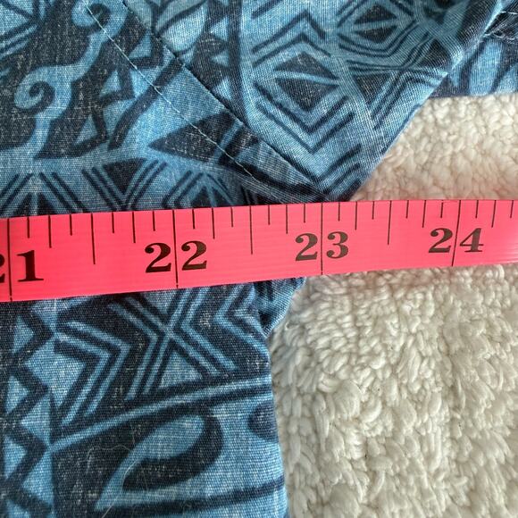 Jack O'Neill Men's XXL Blue Graphic Tribal Print Shirt Short Sleeve Casual - Picture 6 of 11